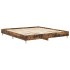 Estructura de cama sin colchón roble ahumado 180x200