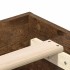 Estructura de cama sin colchón roble ahumado 180x200