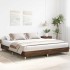 Estructura de cama sin colchón marrón roble 180x200