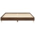 Estructura de cama sin colchón marrón roble 180x200