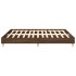 Estructura de cama sin colchón marrón roble 180x200