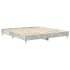 Estructura de cama sin colchón gris hormigón 160x200