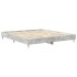 Estructura de cama sin colchón gris hormigón 160x200