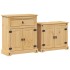 Juego de muebles de baño Corona 2 pzas madera maciza