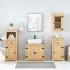 Juego de muebles de baño Corona 4 pzas madera maciza