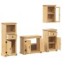 Juego de muebles de baño Corona 4 pzas madera maciza