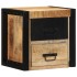 Mesitas de noche 2 uds 40x35x40 cm madera maciza rugosa