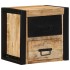 Mesitas de noche 2 uds 40x35x40 cm madera maciza rugosa