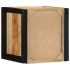 Mesitas de noche 2 uds 40x35x40 cm madera maciza rugosa