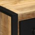Mesitas de noche 2 uds 40x35x40 cm madera maciza rugosa