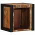 Mesilla de noche multicolor 40x35x40 cm madera maciza