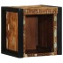 Mesilla de noche multicolor 40x35x40 cm madera maciza