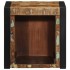 Mesilla de noche multicolor 40x35x40 cm madera maciza