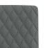 Sillas de comedor 6 unidades tela gris
