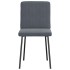 Sillas de comedor 6 unidades terciopelo gris
