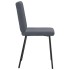 Sillas de comedor 6 unidades terciopelo gris