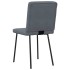 Sillas de comedor 6 unidades terciopelo gris