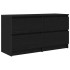 Mueble para TV madera contrachapada negro 100x35x54