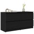 Mueble para TV madera contrachapada negro 100x35x54
