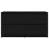 Mueble para TV madera contrachapada negro 100x35x54