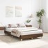 Estructura de cama sin colchón marrón roble 135x190 cm