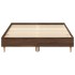 Estructura de cama sin colchón marrón roble 135x190 cm