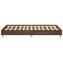 Estructura de cama sin colchón marrón roble 135x190 cm