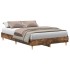 Estructura de cama sin colchón roble ahumado 120x190 cm
