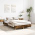 Estructura de cama sin colchón roble ahumado 120x190 cm