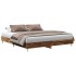 Estructura de cama sin colchón madera vieja 200x200