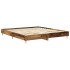 Estructura de cama sin colchón madera vieja 200x200
