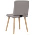 Sillas de comedor 2 unidades tela gris