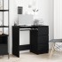 Escritorio de madera contrachapada roble negro 90x45x76