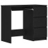 Escritorio de madera contrachapada roble negro 90x45x76