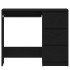 Escritorio de madera contrachapada roble negro 90x45x76