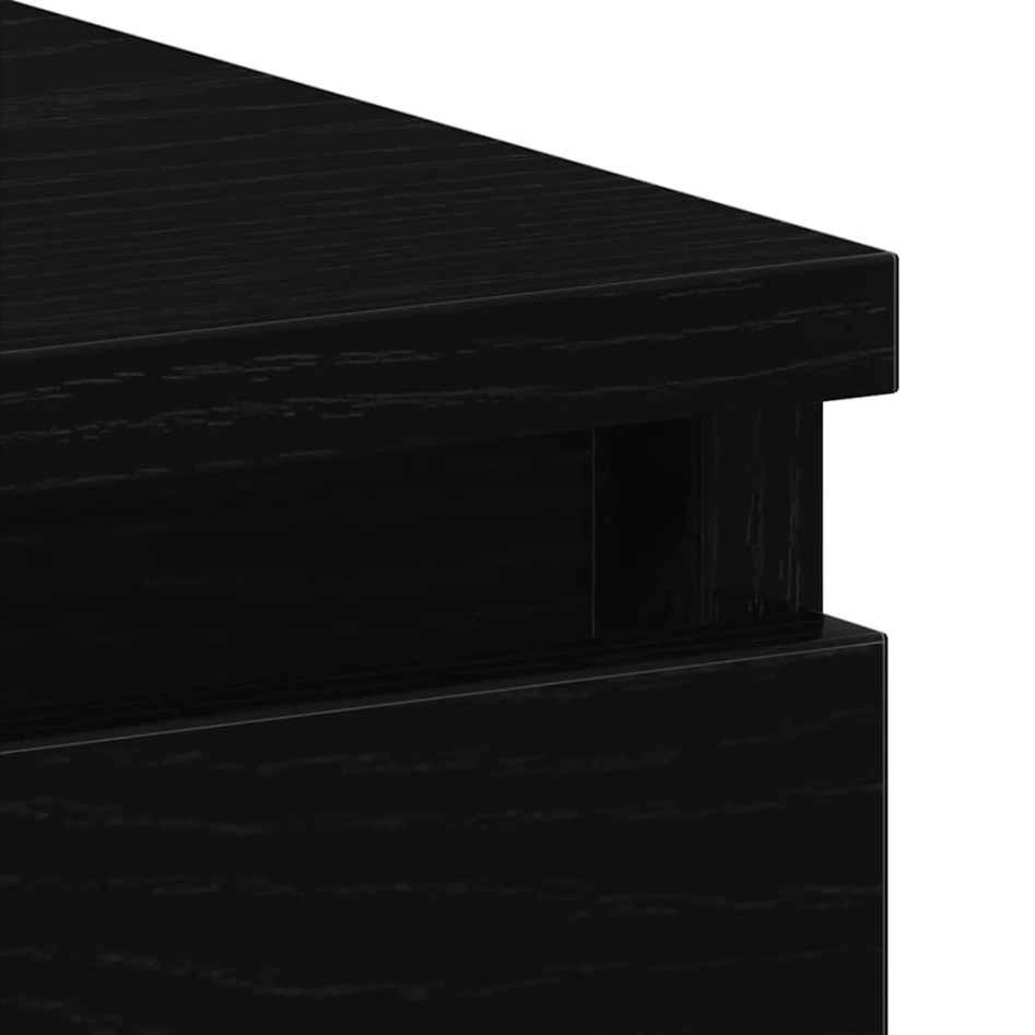 Escritorio de madera contrachapada roble negro 90x45x76