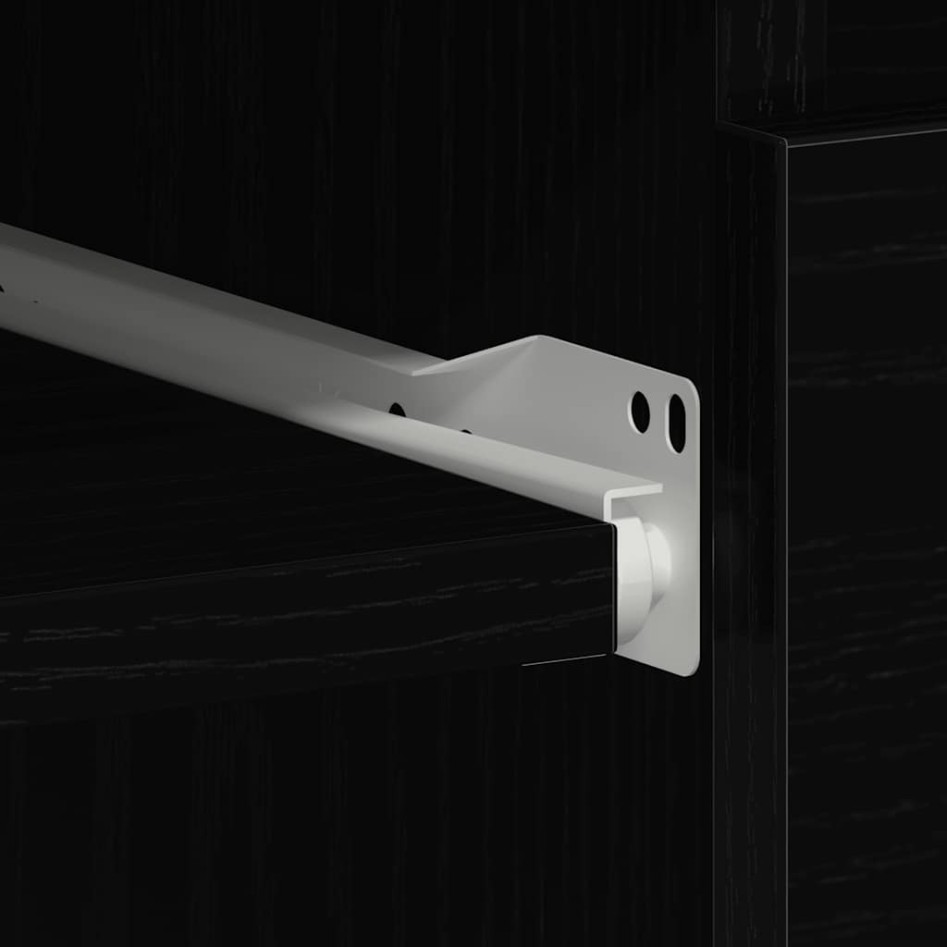 Escritorio de madera contrachapada roble negro 90x45x76