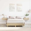 Estructura de cama sin colchón madera roble Sonoma 120x200 cm