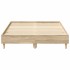 Estructura de cama sin colchón madera roble Sonoma 120x200