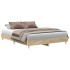 Estructura de cama sin colchón madera roble Sonoma 150x200