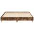 Estructura de cama sin colchón madera roble ahumado 150x200
