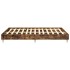 Estructura de cama sin colchón madera roble ahumado 150x200