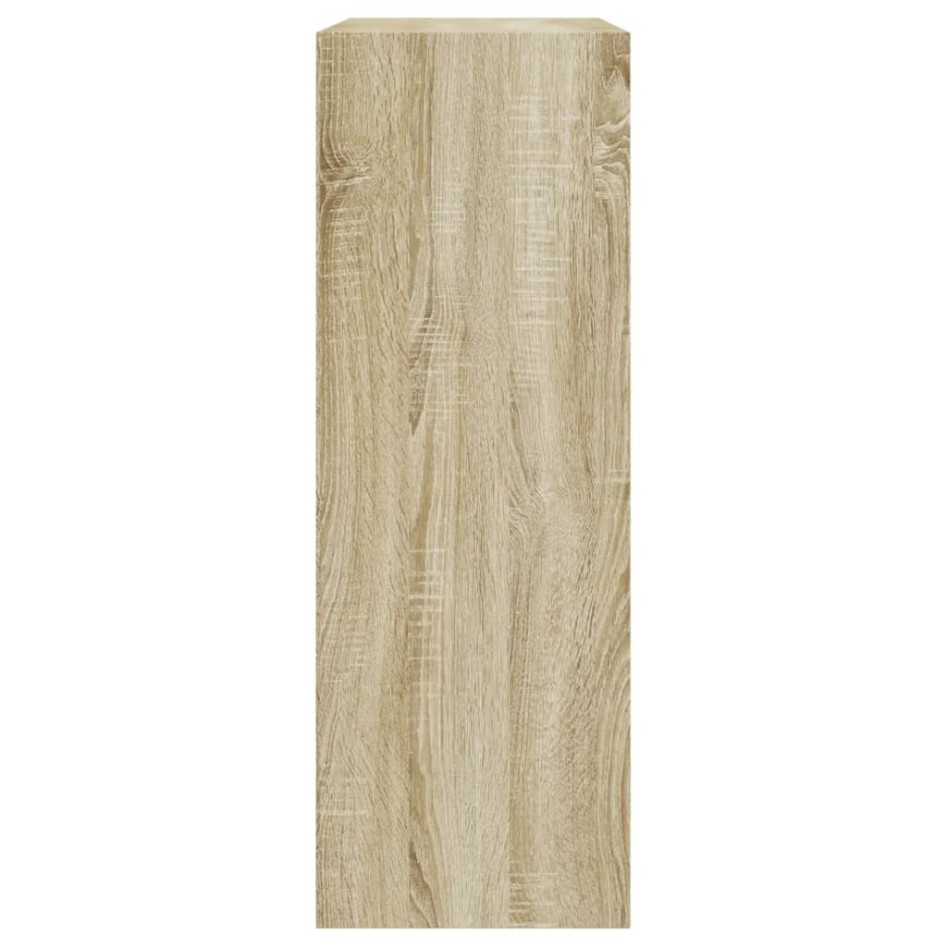 Zapatero de madera de ingeniería roble Sonoma 80x34x96,5
