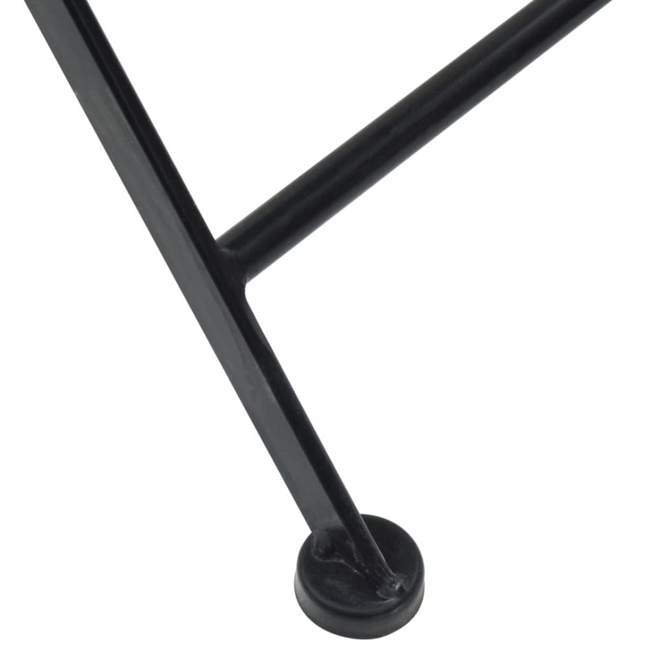 Sillas de bistró plegables 2 uds cerámica azul y