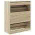 Zapatero de madera de ingeniería roble Sonoma 80x34x96,5