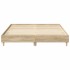 Estructura de cama sin colchón madera roble Sonoma 140x200