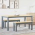 Juego de comedor Panama 3 pzas madera maciza de pino