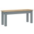 Juego de comedor Panama 3 pzas madera maciza de pino