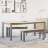 Juego de comedor Panama 3 pzas madera maciza de pino
