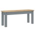 Juego de comedor Panama 3 pzas madera maciza de pino